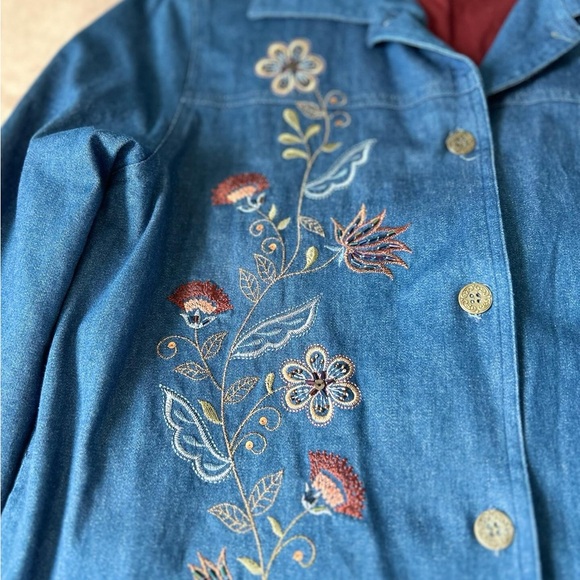 ✨🌸 Alfred Dunner Floral Embroidered | Size 8 | Vintage Blazer Sport Coat - Picture 3 of 6